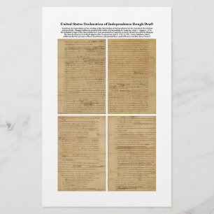 ORIGINAL Rough Draught Declaration of Independence