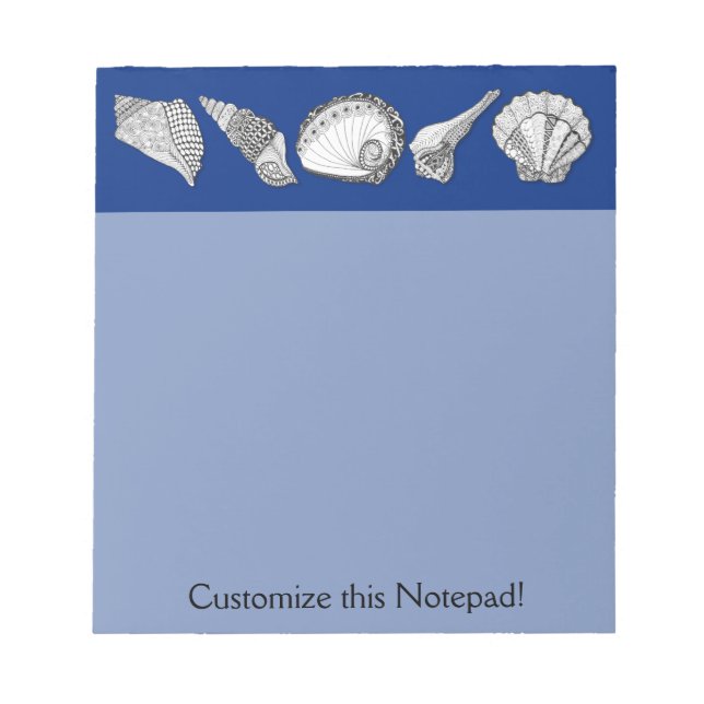 Original Seashell Collection Art Notepad (Front)