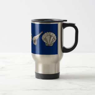 Original Seashell Collection Art Travel Mug