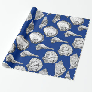 Original Seashell Collection Art Wrapping Paper