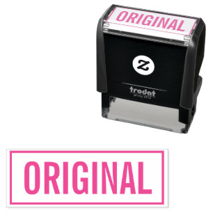 Original self-inking office stamp for documents