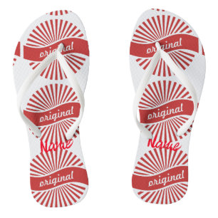 Original Sign Logo Thunder_Cove  Flip Flops