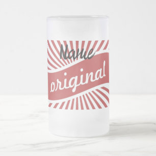 Original Sign Logo Thunder_Cove  Frosted Glass Beer Mug