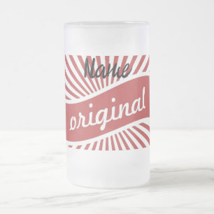 Original Sign Logo Thunder_Cove Frosted Glass Beer Mug
