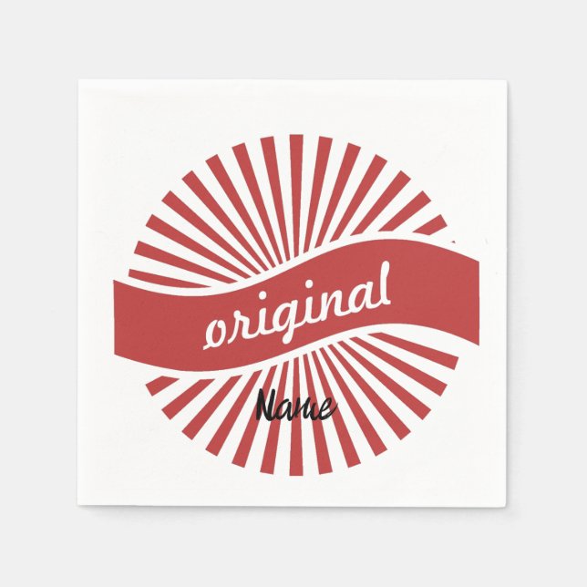 Original Sign Logo Thunder_Cove  Napkin (Front)