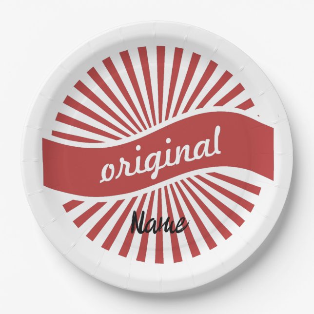 Original Sign Logo Thunder_Cove Paper Plate (Front)