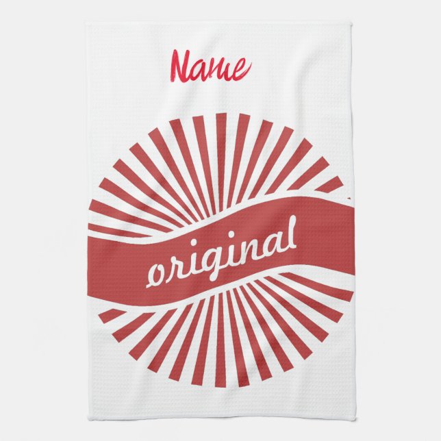 Original Sign Logo Thunder_Cove Tea Towel (Vertical)