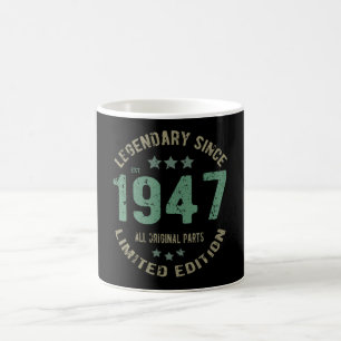 Original Since 1947 Vintage Legend Birthday Gift Coffee Mug