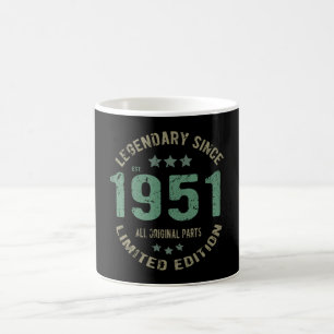 Original Since 1951 Vintage Legend Birthday Gift Coffee Mug