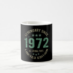 Original Since 1972 Vintage Legend Birthday Gift Coffee Mug