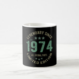 Original Since 1974 Vintage Legend Birthday Gift Coffee Mug