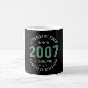Original Since 2007 Vintage Legend Birthday Gift Coffee Mug
