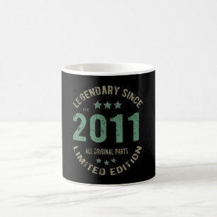 Original Since 2011 Vintage Legend Birthday Gift Coffee Mug