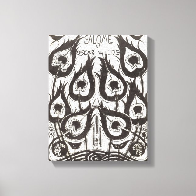 Original sketch for the cover of 'Salome' by Oscar Canvas Print (Front)