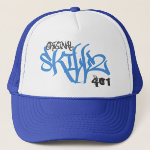 Original Skillz Logo (New Blue Trucker Hat