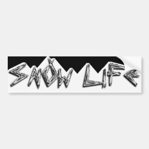 Original SnOw LiFe with Mountains Sticker for cars