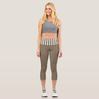 Original spin art capri leggings