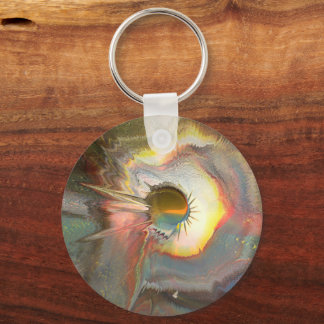 Original spin art key ring