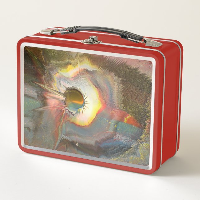 Original spin art metal lunch box (Front)