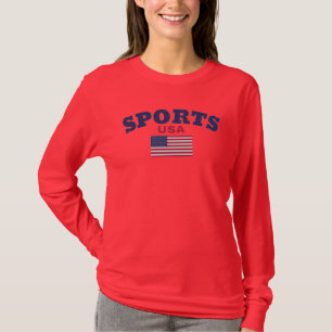 Original SPORTS USA Flag true Classic Fashion T-Shirt