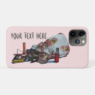 original still life picture of vintage make up bag iPhone 11 pro case