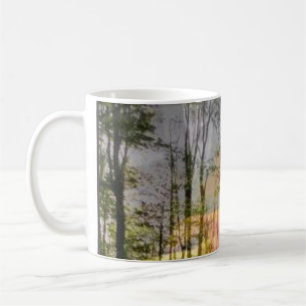 Original Sunforest Art sunflower & forest layered Coffee Mug