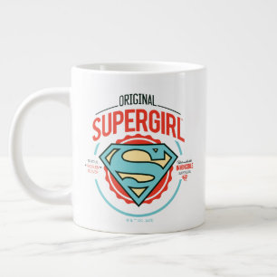 Original Supergirl Vintage Logo Badge Large Coffee Mug