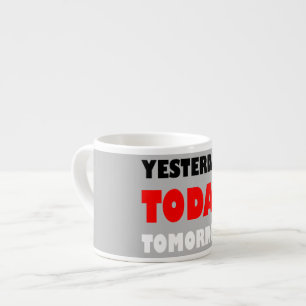 Original text design positive words phrase espresso cup