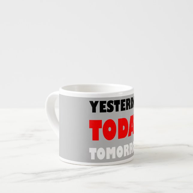 Original text design positive words phrase espresso cup (Front Left)