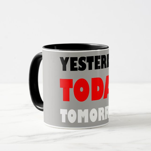 Original text design positive words phrase mug (Front Left)