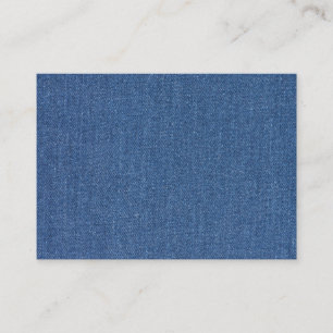 Original textile fabric blue fashion jean denim business card