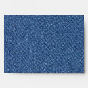 Original textile fabric blue fashion jean denim envelope