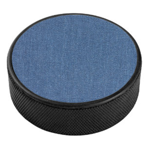 Original textile fabric blue fashion jean denim hockey puck