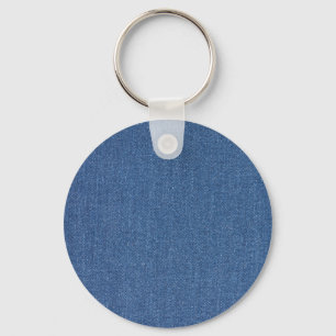 Original textile fabric blue fashion jean denim key ring