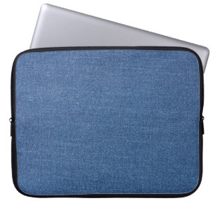 Original textile fabric blue fashion jean denim laptop sleeve
