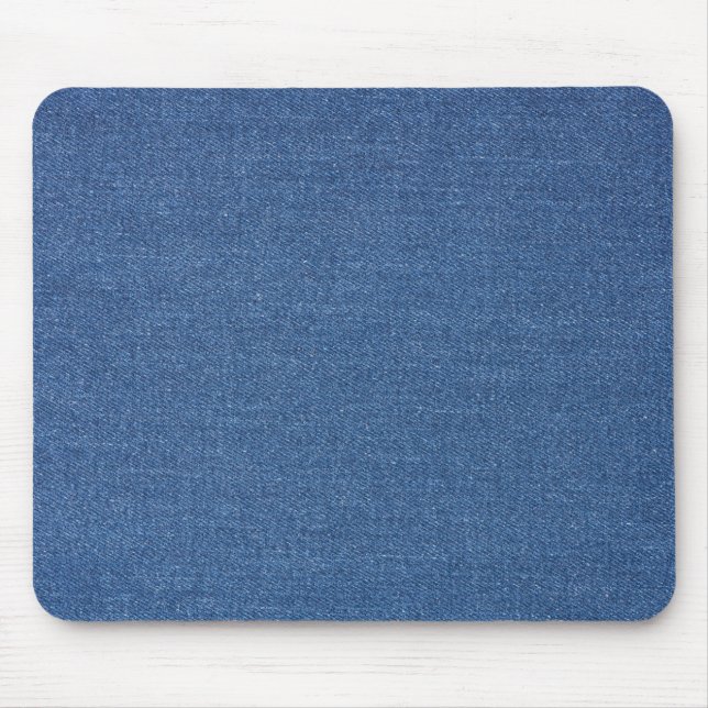 Original textile fabric blue fashion jean denim mouse mat (Front)