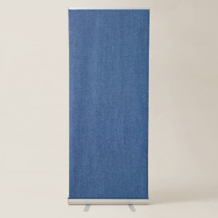 Original textile fabric blue fashion jean denim retractable banner