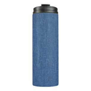 Original textile fabric blue fashion jean denim thermal tumbler