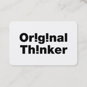 Original Thinker Business Card