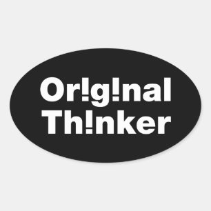 Original Thinker Oval Sticker