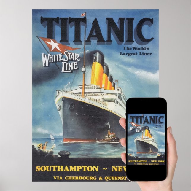 Original Titanic Poster remake | Zazzle