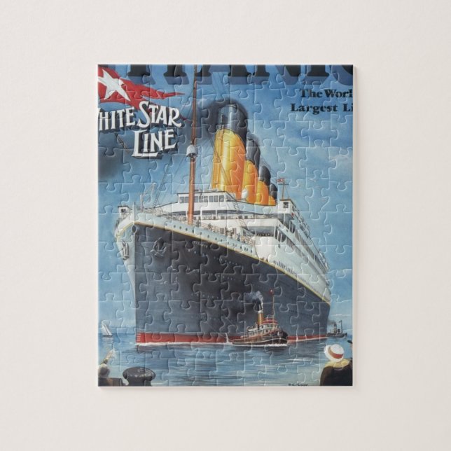 Original titanic vintage poster 1912 jigsaw puzzle (Vertical)
