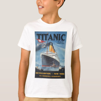 Original titanic vintage poster 1912 T-Shirt