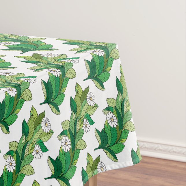 Original Trendy flowers of camomile floral pattern Tablecloth (In Situ)