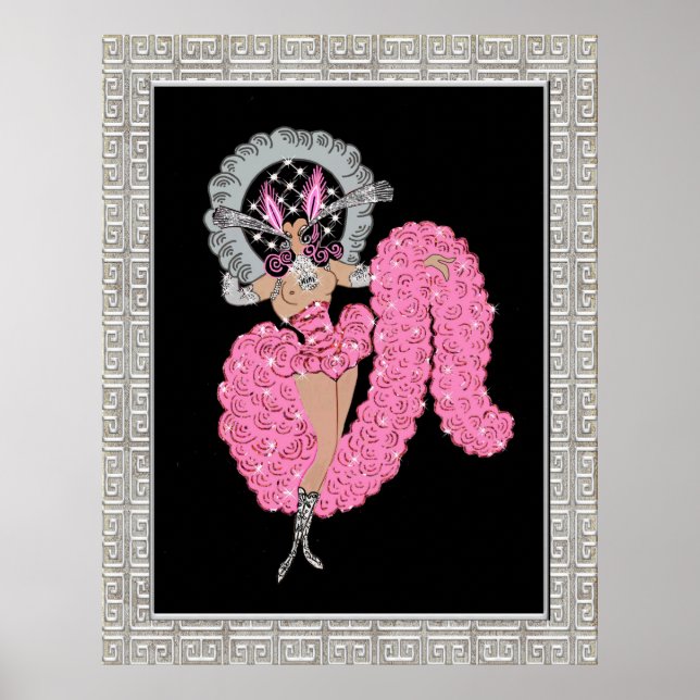 Original unfinished Erte Design "Mimi"  Poster (Front)