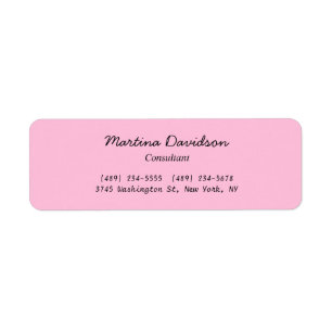 Original Unique Pink Creative Handwriting