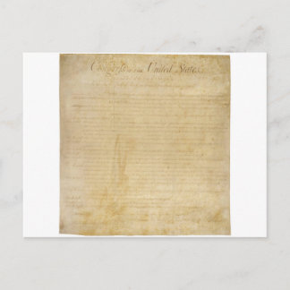 Original United States Constitution Bill of Rights Postcard