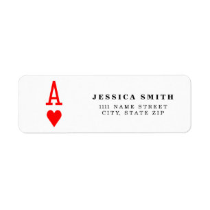 Original Valentine's Day Ace of hearts symbol