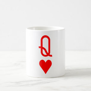 Original Valentine's Day Queen of hearts symbol Coffee Mug
