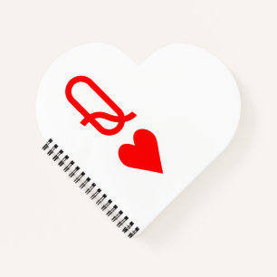 Original Valentine's Day Queen of hearts symbol Notebook